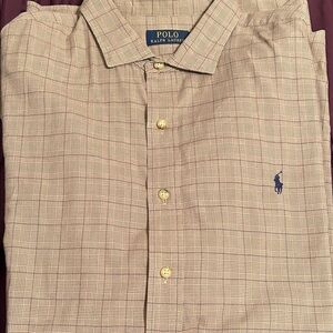 Polo by Ralph Lauren Men's Beige Plaid Shirt